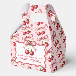 Ballotins Fille rose Coquette rouge Cherry premier anniversa