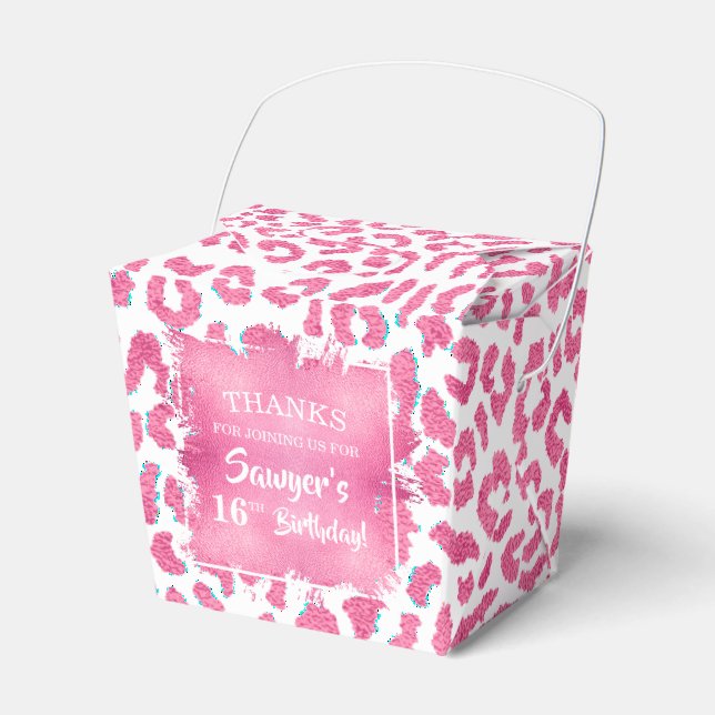 Ballotins Fille rose Leopard Spots (Verso)