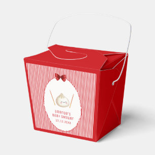 Ballotins Fille rouge Kawaii Arc Asiatique Baby Shower