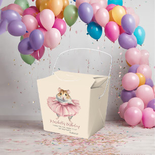 Ballotins Filles mignonnes Ballerina Hamster Merci d'anniver