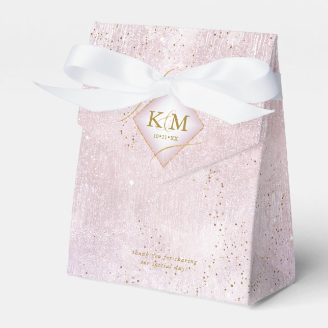 Ballotins Fine Lines Gold Abstrait Mariage V2 Mauve ID867 (Verso)