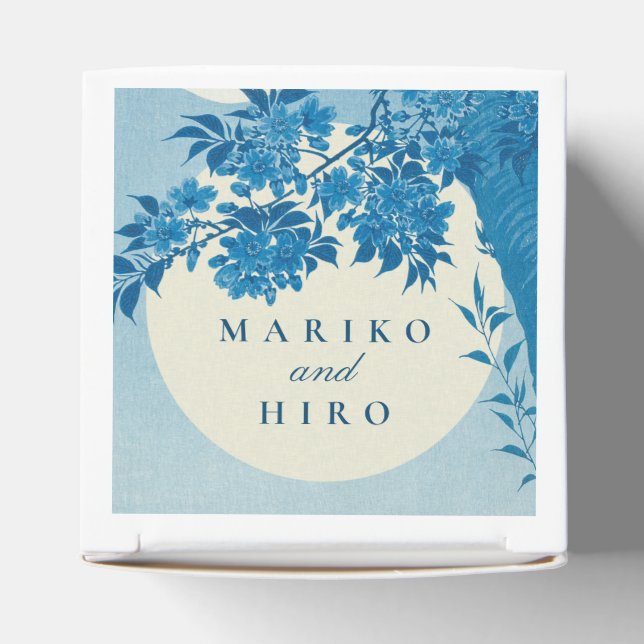 Ballotins Fleur de cerisier bleu japonais antique (Haut)