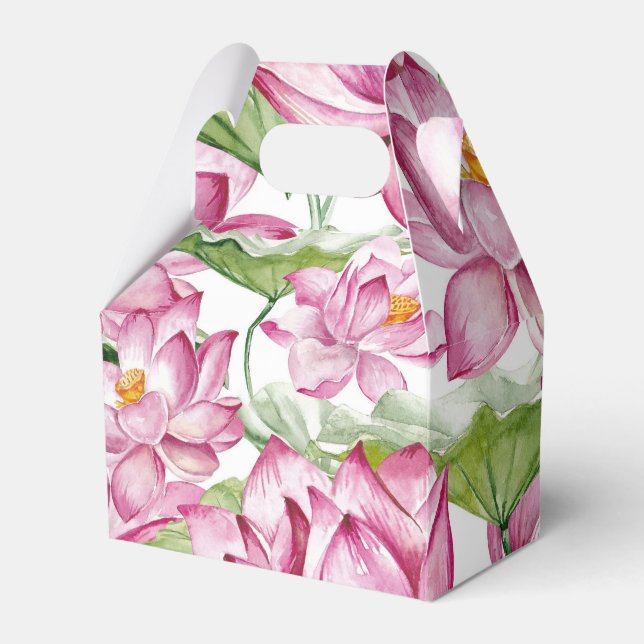 Ballotins Fleur Lotus indienne d'aquarelle (Verso)