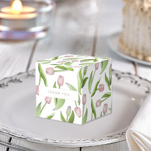 Ballotins Fleur Merci de Tulipe rose moderne