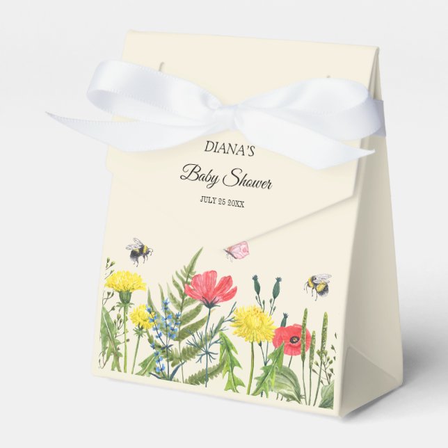 Ballotins Fleur sauvage baby shower (Verso)