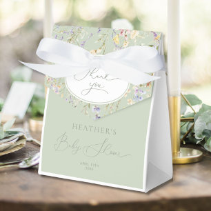 Ballotins Fleur sauvage bébé dans le Baby shower en fleurs