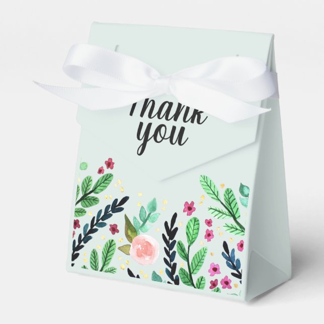Ballotins Fleurs d'aquarelle tendance Fleurs Baby showers fl (Verso)