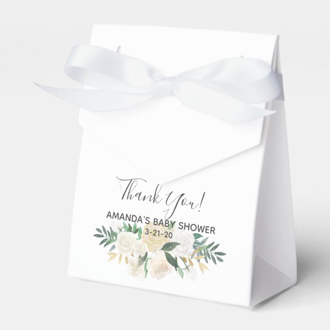 Ballotins Fleurs de baby shower (Verso)