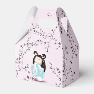 Ballotins Fleurs de cerisiers de poupées Kokeshi