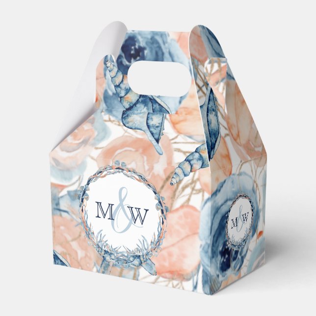 Ballotins Fleurs de coquillages Mariage nautique (Verso)