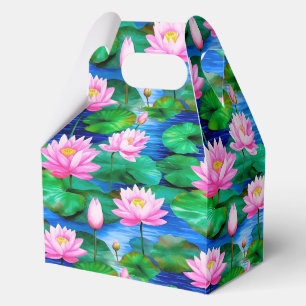 Ballotins Fleurs de Lotus roses sur un étang