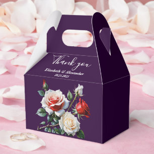 Ballotins Fleurs de mariage florales roses rose blanc rouge