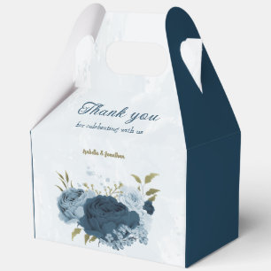 Ballotins fleurs de marine bleu clair mariage 