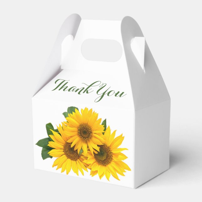 Ballotins Fleurs de Merci Florales Fleurs de soleil Jaunes e (Arrière)