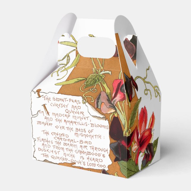 Ballotins Fleurs de pois doux Bermudes Poème Floral Ballotin (Arrière)
