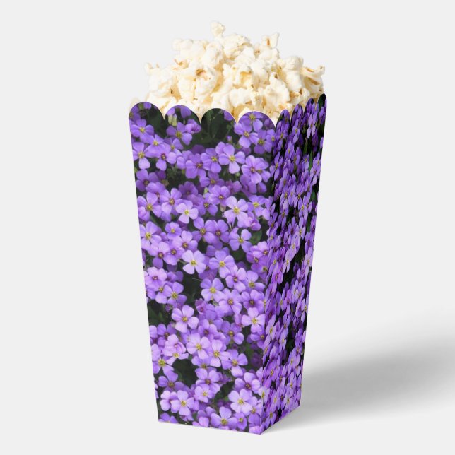 Ballotins Fleurs de violet Boîte à pop-corn (Sauté)