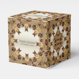 Ballotins Fleurs d'or Ballotin de pierres rouges