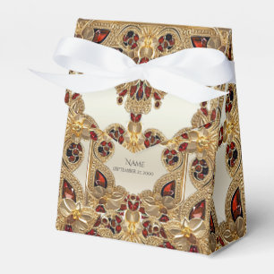 Ballotins Fleurs d'or Ballotin de pierres rouges