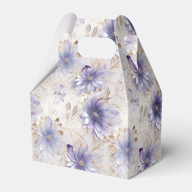 Ballotins Fleurs d'or blanc violet (Verso)