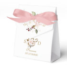 Fleurs d'or Blush Whimsical Monogram Mariage
