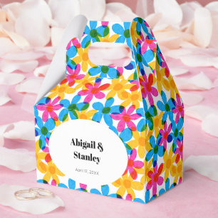 Ballotins Fleurs hippies brillantes et audacieuses Mariage d