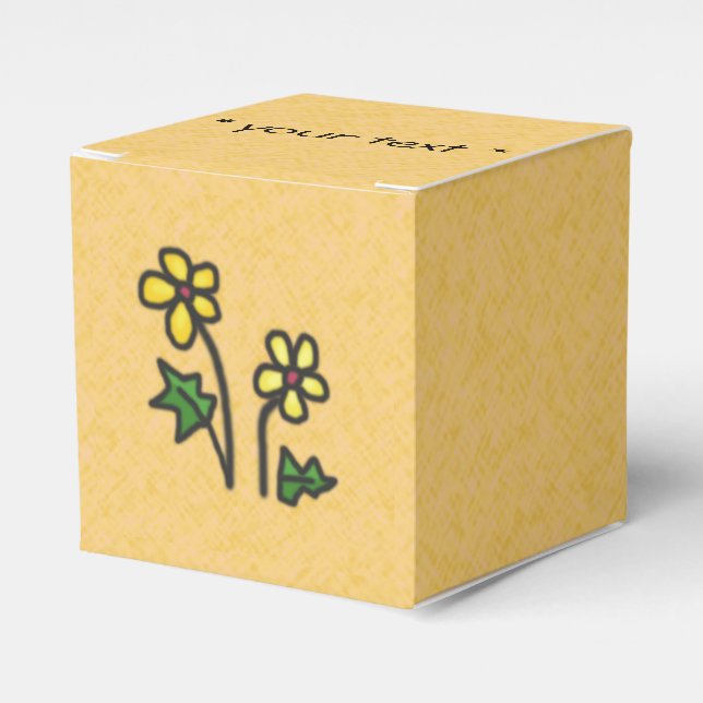 Ballotins Fleurs Jaunes Douces Douces Tirées (Verso)