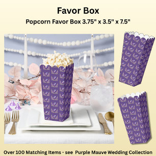 Ballotins Fleurs Mauves Violettes & Suite de Mariage Blanc