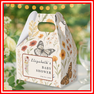 Ballotins Fleurs sauvages Floral   Baby Shower Bohème