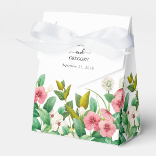 Ballotins Fleurs sauvages mariage aquarelle Pervenche