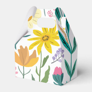 Ballotins Fleurs sauvages rétro esthétiques des années 60,