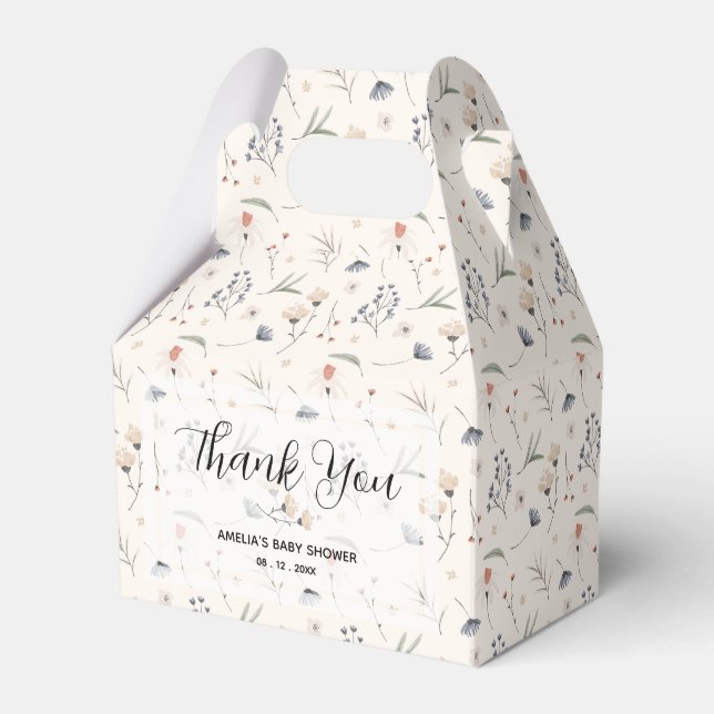 Ballotins Fleurs sauvages sur le Baby shower ivoirien (Verso)