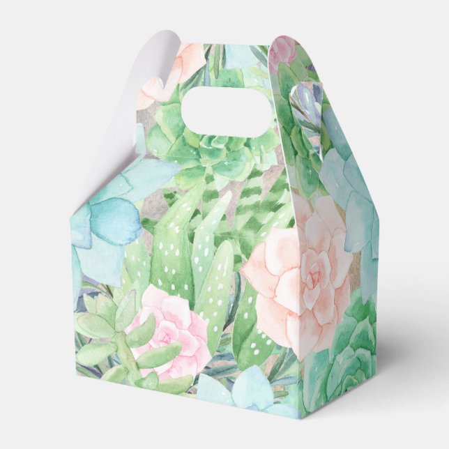 Ballotins Fleurs succulentes | Superbe aquarelle (Arrière)