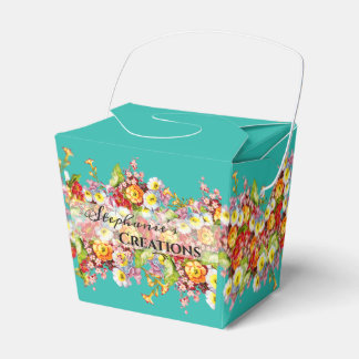 Ballotins Fleurs vintages Turquoise Feminine Professional