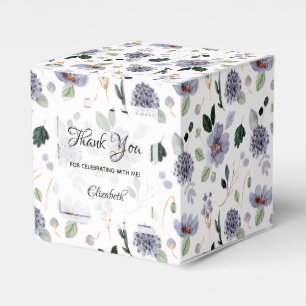 Ballotins Fleurs violettes à l'aquarelle chic
