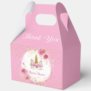 Ballotins Floral rose Unicorne fête d'anniversaire