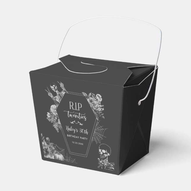 Ballotins Floral Skull RIP Twenties 30th Birthday Party (Verso)