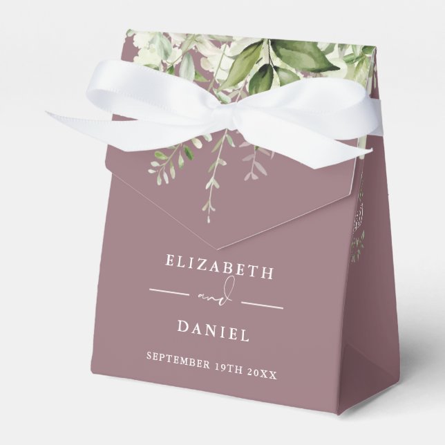 Ballotins Floral verdure Monogram Mauve Mariage (Verso)