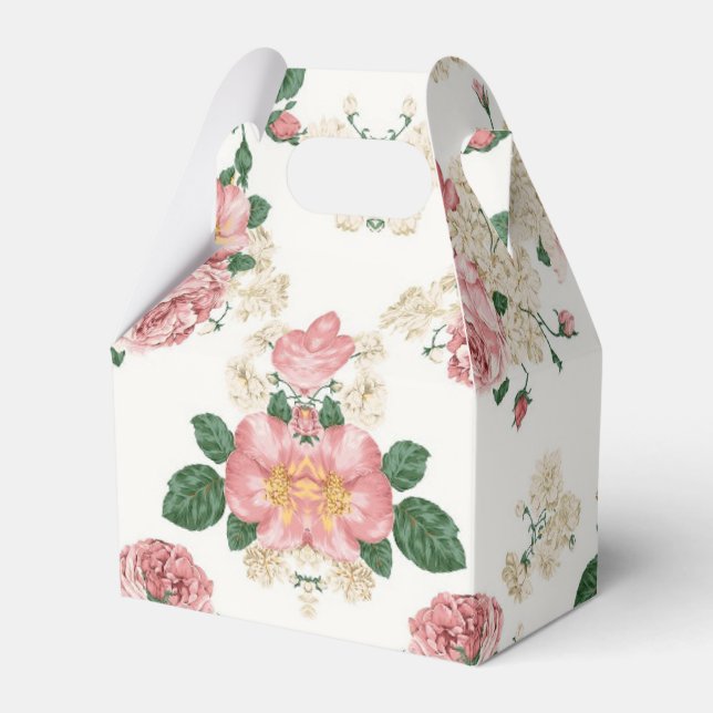 Ballotins Floral vintage sur blanc (Verso)