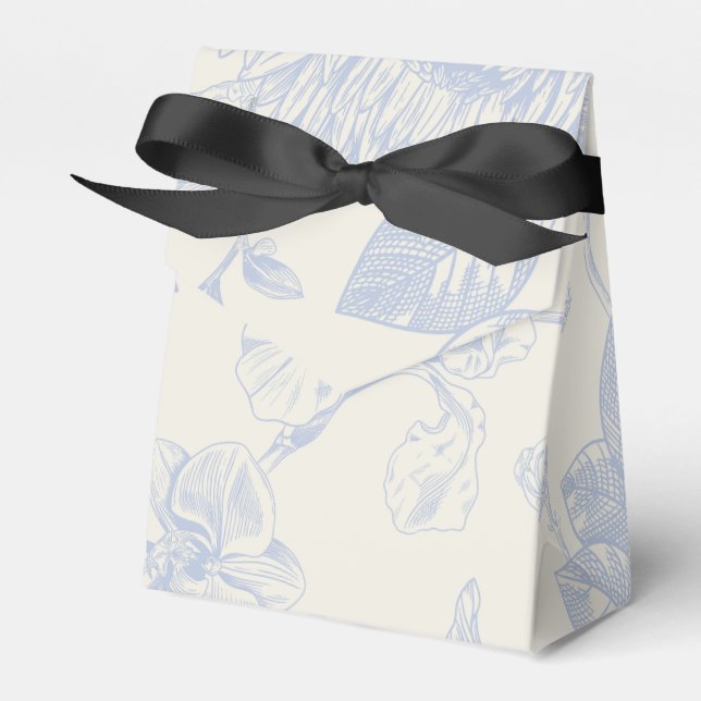 Ballotins Flore bleu Français Toile Floral (Verso)