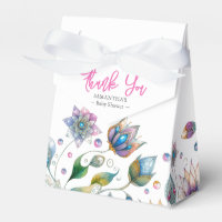 Flores d'aquarelle baby shower Ballotin