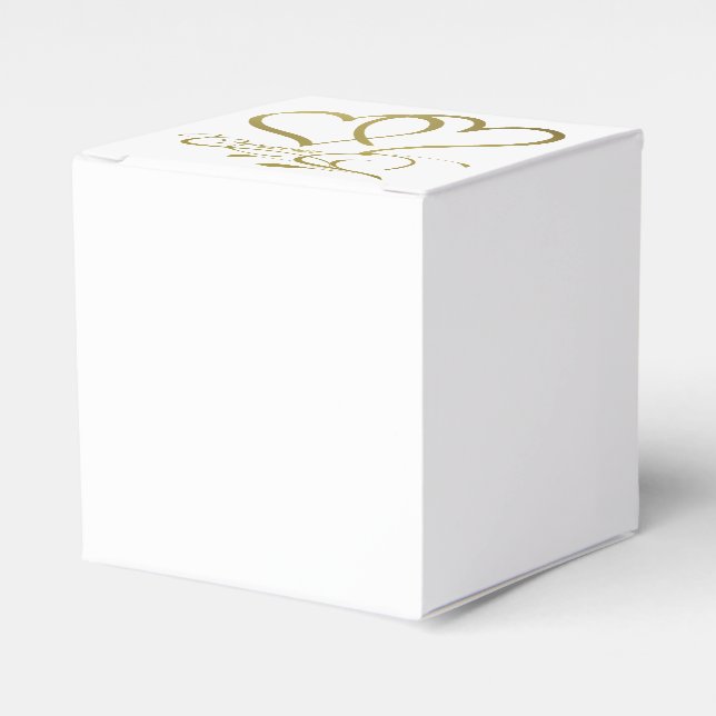 Ballotins Forever Hearts Gold sur blanc (Verso)