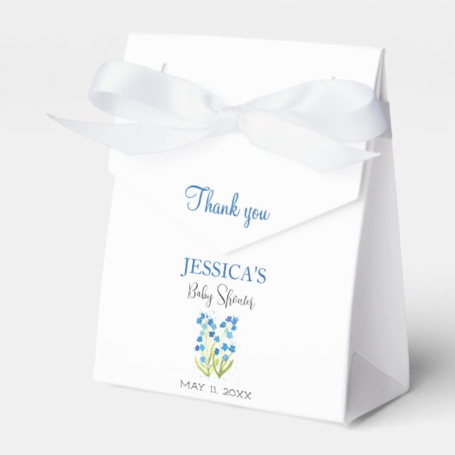 Ballotins Forger moi pas Fleurs Baby shower fille (Verso)