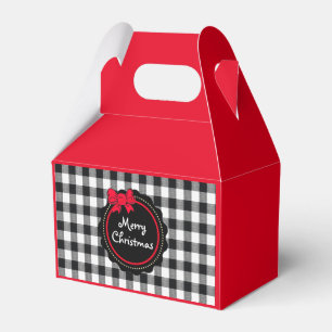 Ballotins Fournitures Buffalo Plaid Merry Christmas Party
