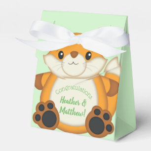 Ballotins Fox Baby shower Green