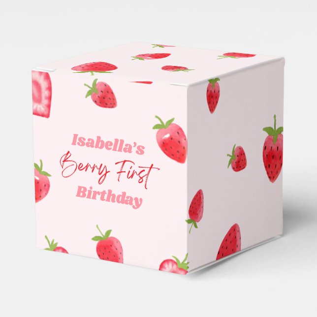 Ballotins Fraise Berry 1ère fête d'anniversaire (Verso)