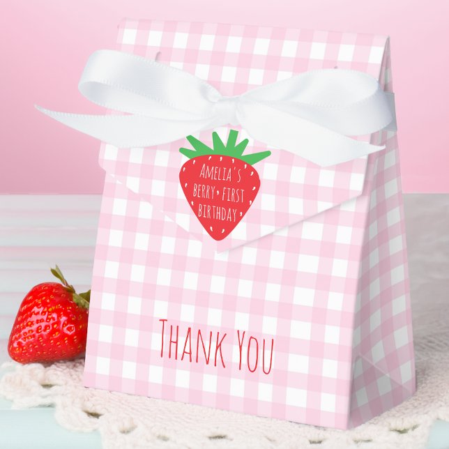 Ballotins Fraise & Pink Plaid Girl Berry Premier anniversair (Créateur téléchargé)