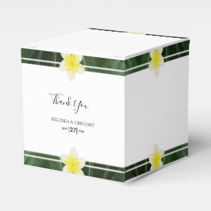 Ballotins Frangipani jaune Plumeria Mariage