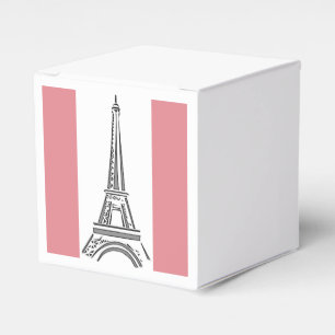 Ballotins French Pink Tour Eiffel Party Favoriser la boîte