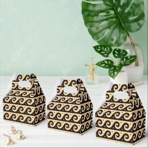 Ballotins Fret grec, Motif d'onde méditerranéen, Brown