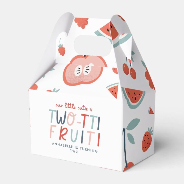 Ballotins Fruit de 2e anniversaire rouge été fête des enfant (Verso)